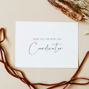 Danke, dass Sie meine Karte sind, Hochzeit Vendor Card | Fotograf, Videofilmer, Planer, Event-Planer, Tag der KoKo-Koordination