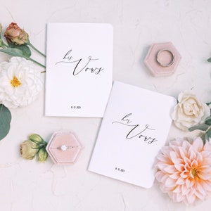 Wedding Vow Books, Personalized Vows, To My Husband, To My Wife, Wedding Gift, Personalized Gift, His Vows, Her Vows