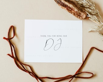 Danke, dass du meine Karte bist, Hochzeit Vendor Card | Fotograf, Videograf, Caterer, Planer, DJ, Florist, Band, Bäcker, Hair, Makeup