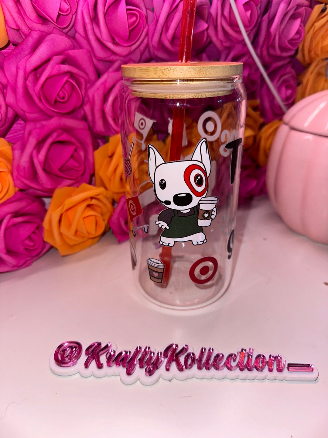 Target Starbucks Glass Can Etsy