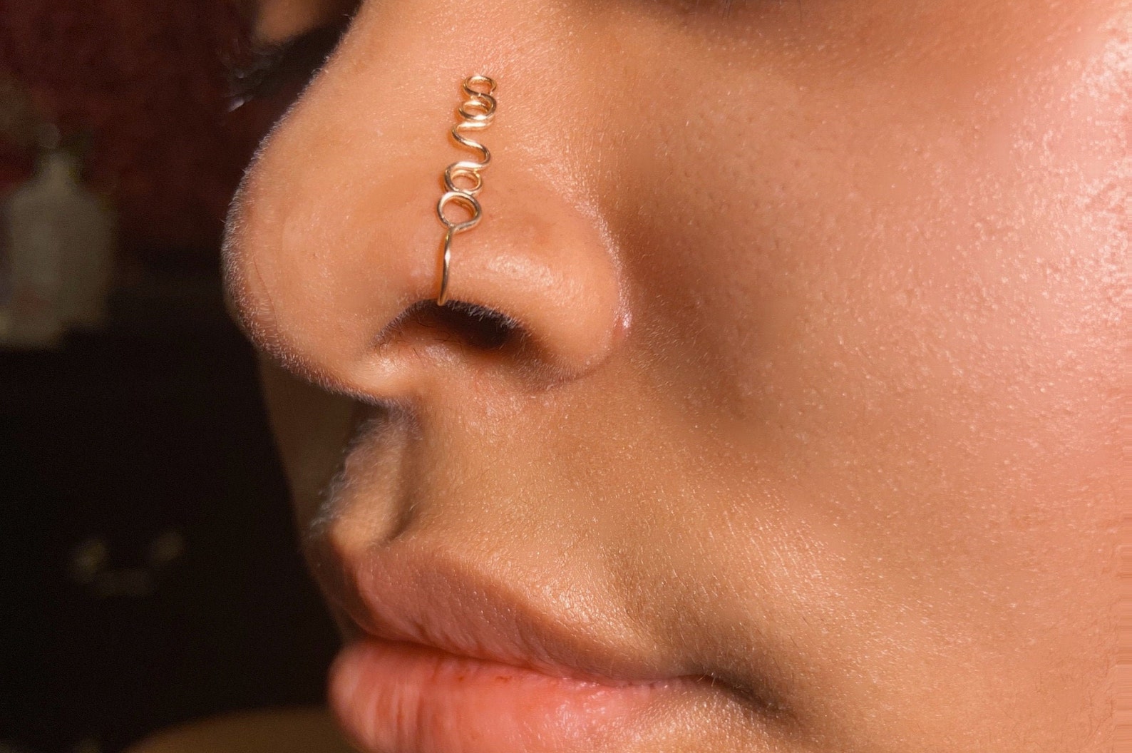 Wire Nose Cuff Spiraled Pierceless Handmade Nose Cuff Nose Etsy