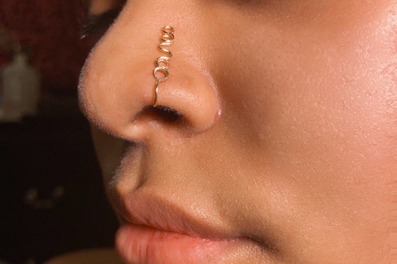 The All Cuff, Unique Nose Jewelry, Exclusive Nose Ring No Piercing, Fake  Nose Ring, Afrocentric Nose Clip 
