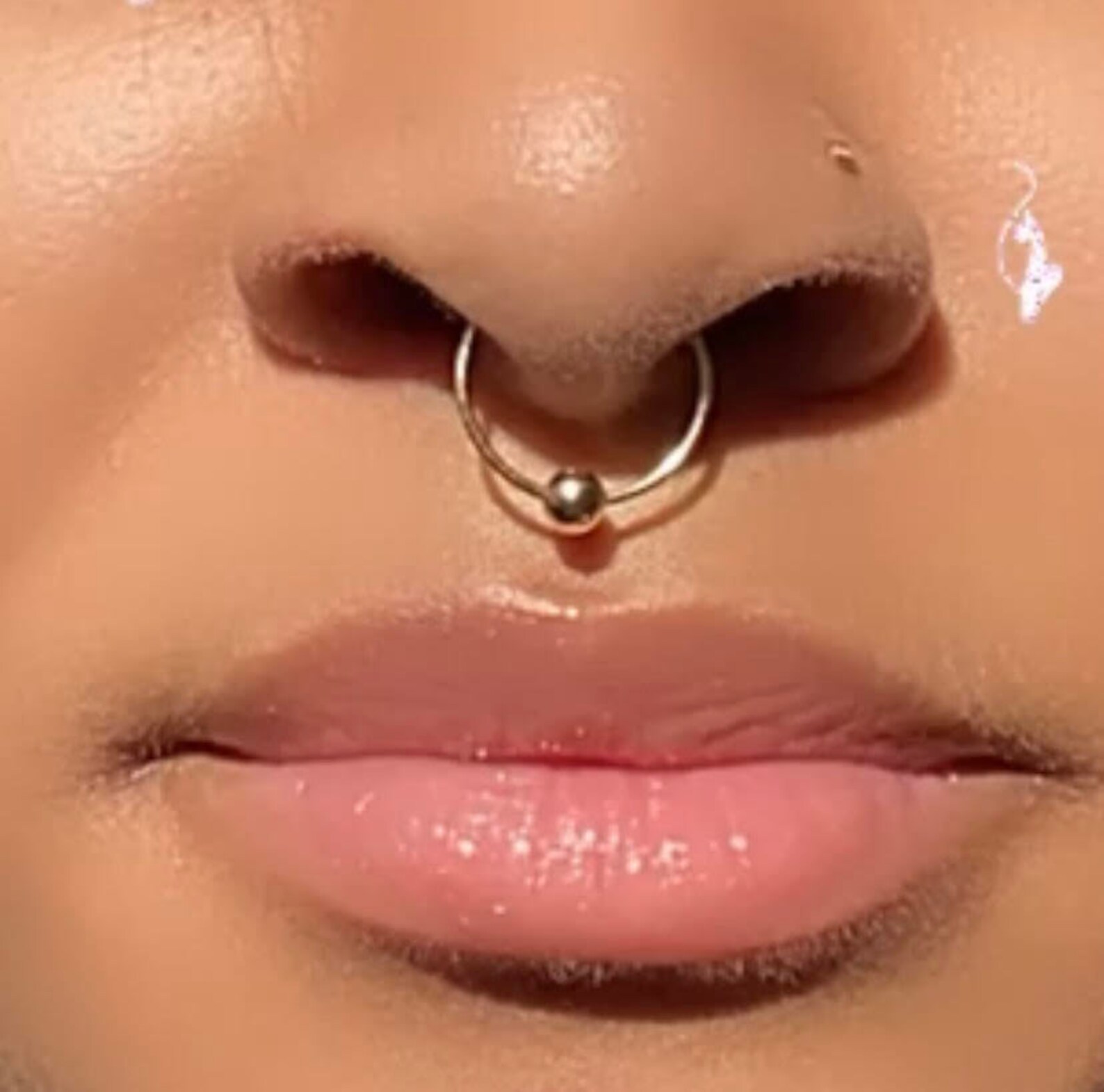 Septum Bull Nose Ring Pierceless Nose Cuff Etsy