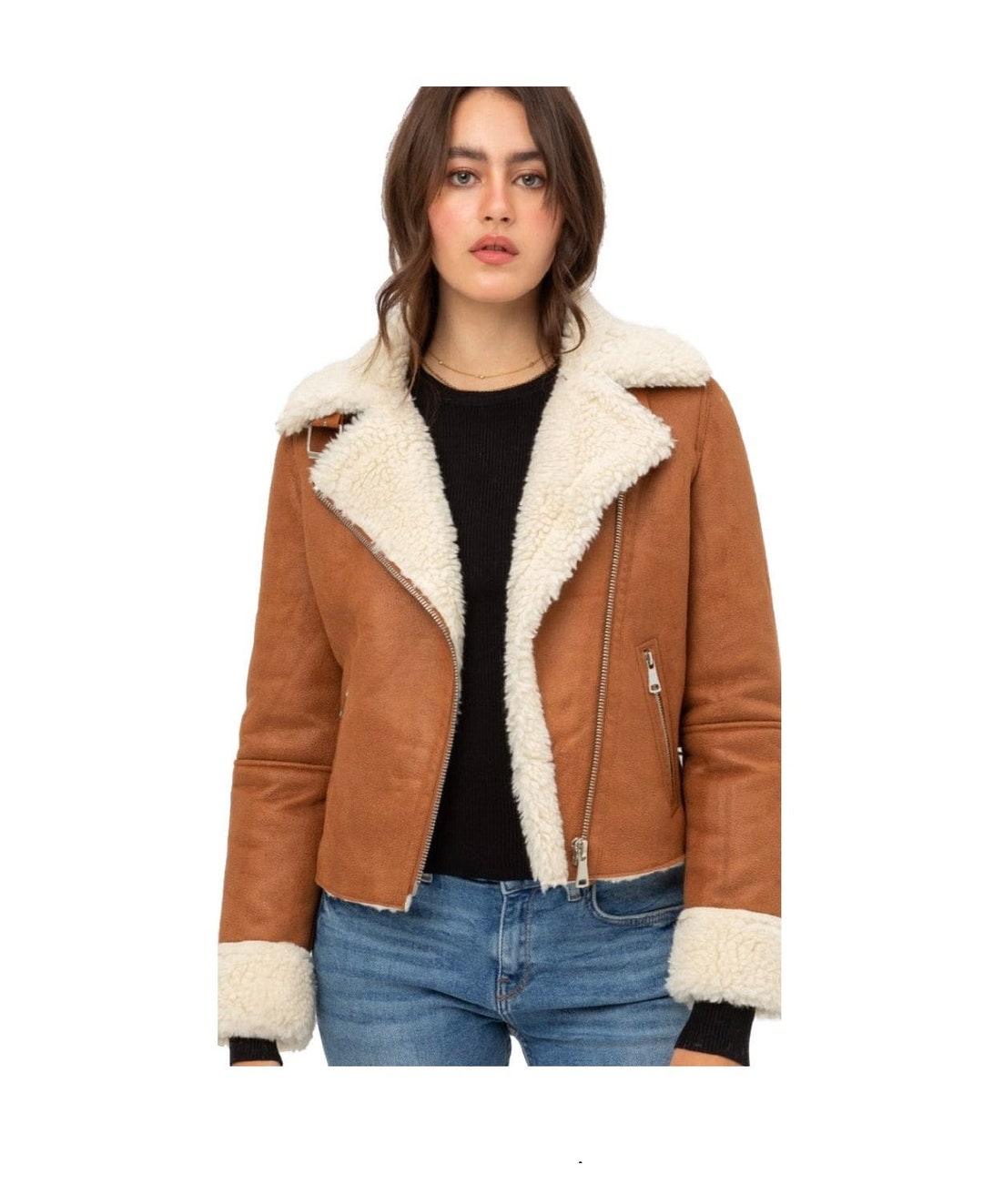 Women B3 Bomber Shearling Fur Coat Women Fur Jacket - Etsy