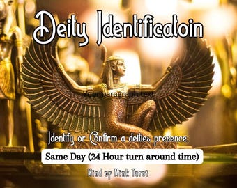 Deity Identification or Confirmation for one deity, Ask custom questions for your Deity. 24 Hour Turn Around