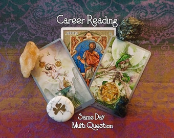 Career and Wealth Tarot Reading, Three Questions Same day reply within 24 hours