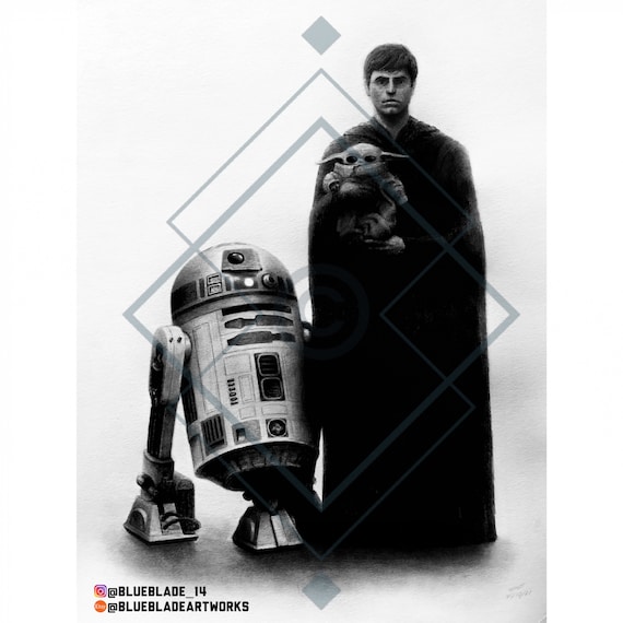 プリント ルーク・スカイウォーカー、グローグー、R2-D2 - Etsy 日本