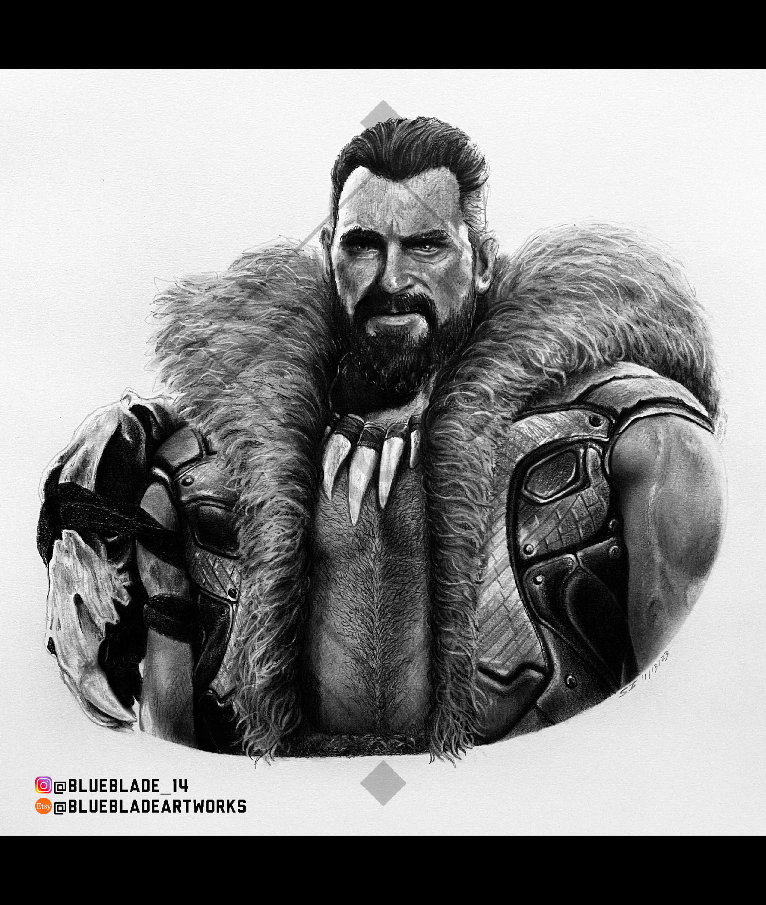 killerハリケーンイラストオーダー ORIGINAL Kraven the Hunter - Etsy