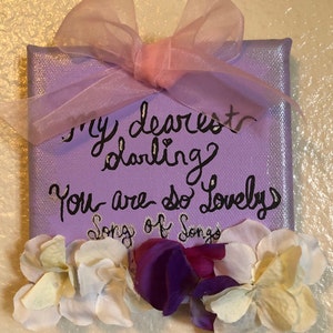 My Dearest Darling (purple mini) 5X5