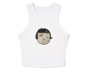 Round Girl Women's Micro Rib Racer Tank Top