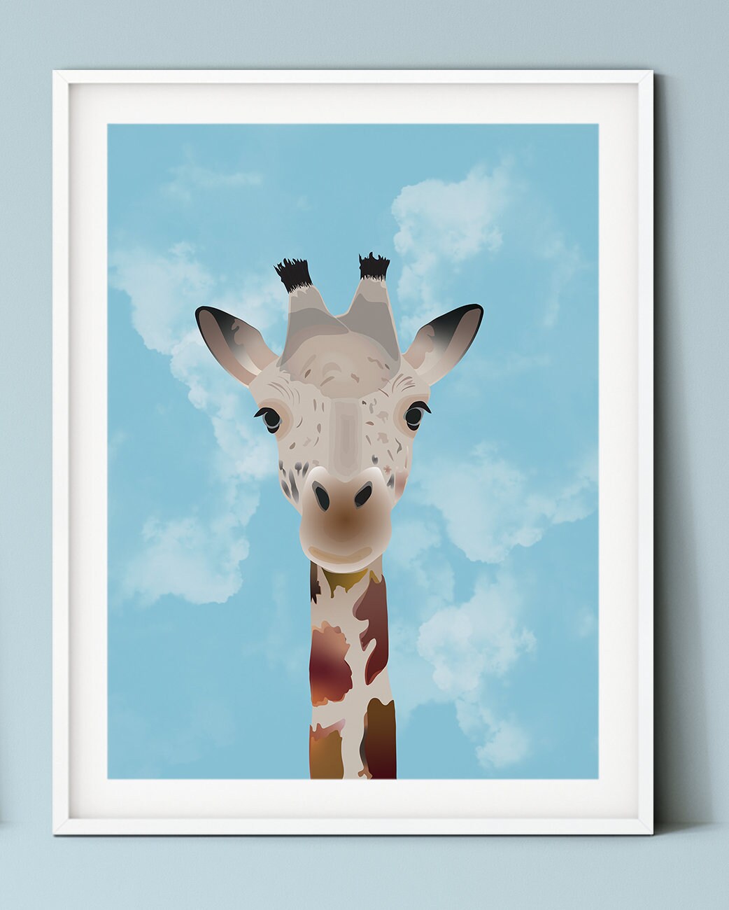 Gerry the Giraffe Print Etsy