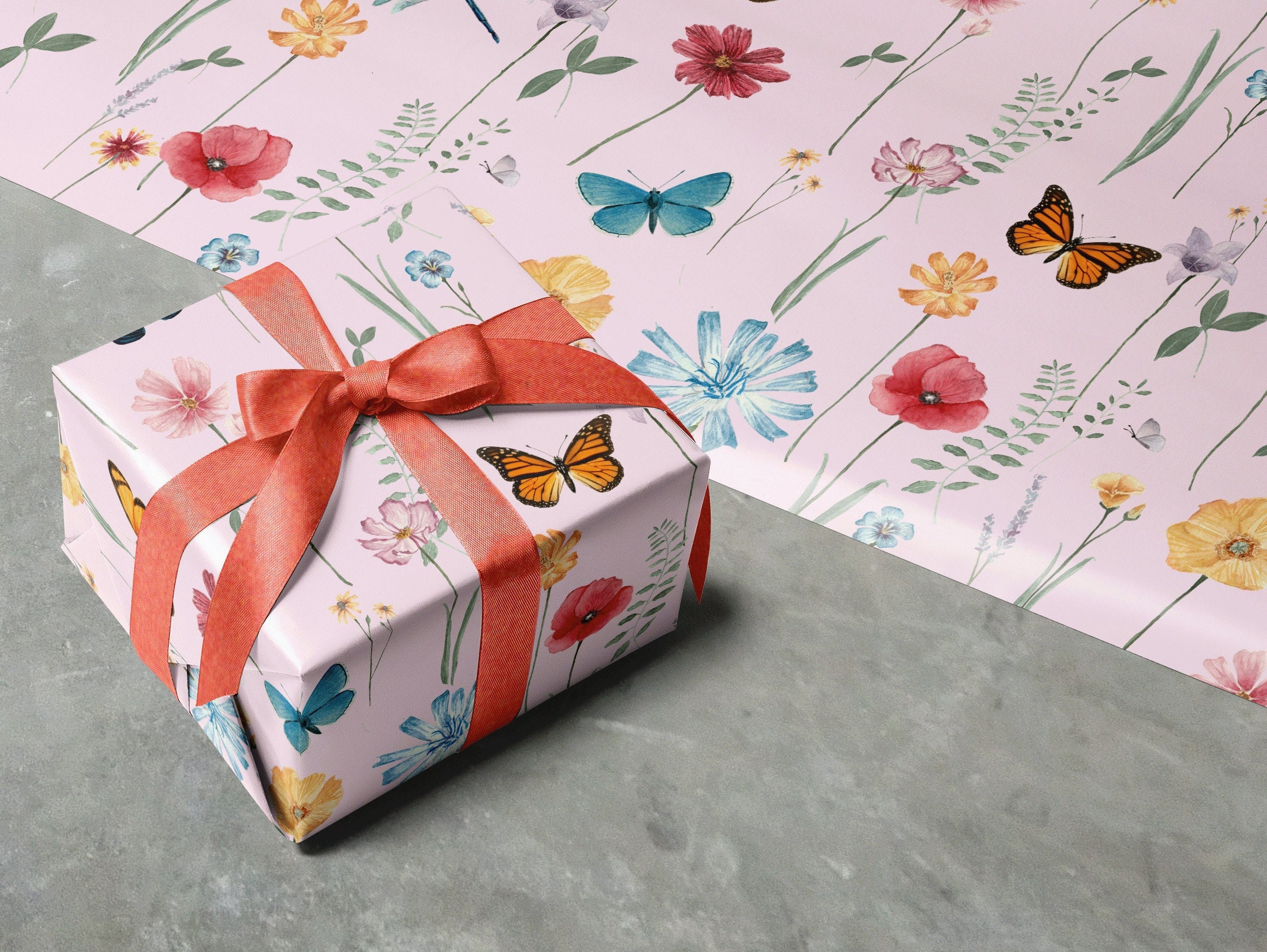 Flower Wrapping Paper - Semi Solid Colors –