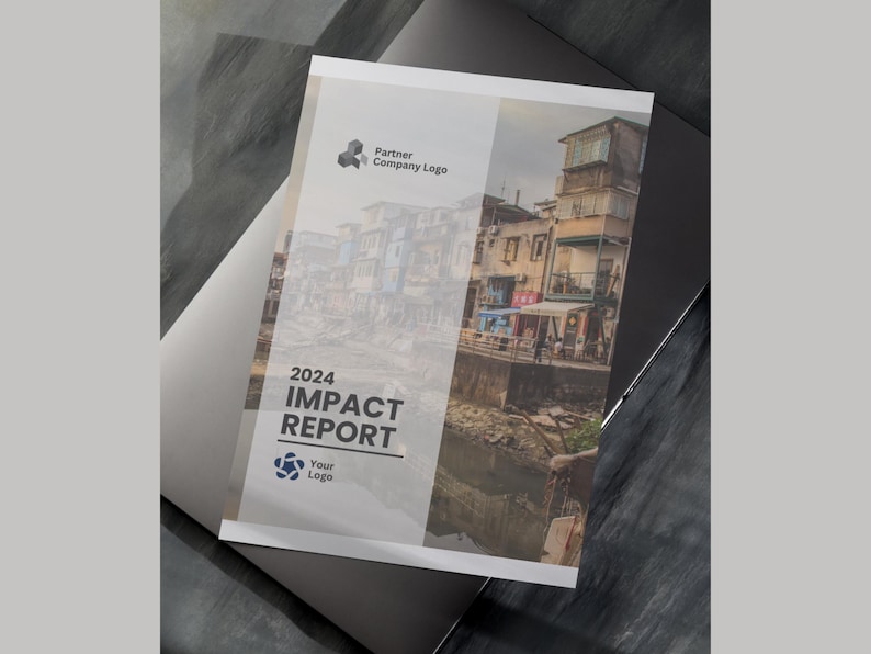 Non-profit Impact Report Digital Download | Editable Canva Template ...