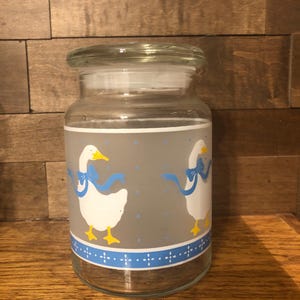 Frosted Geese Canister/Jar