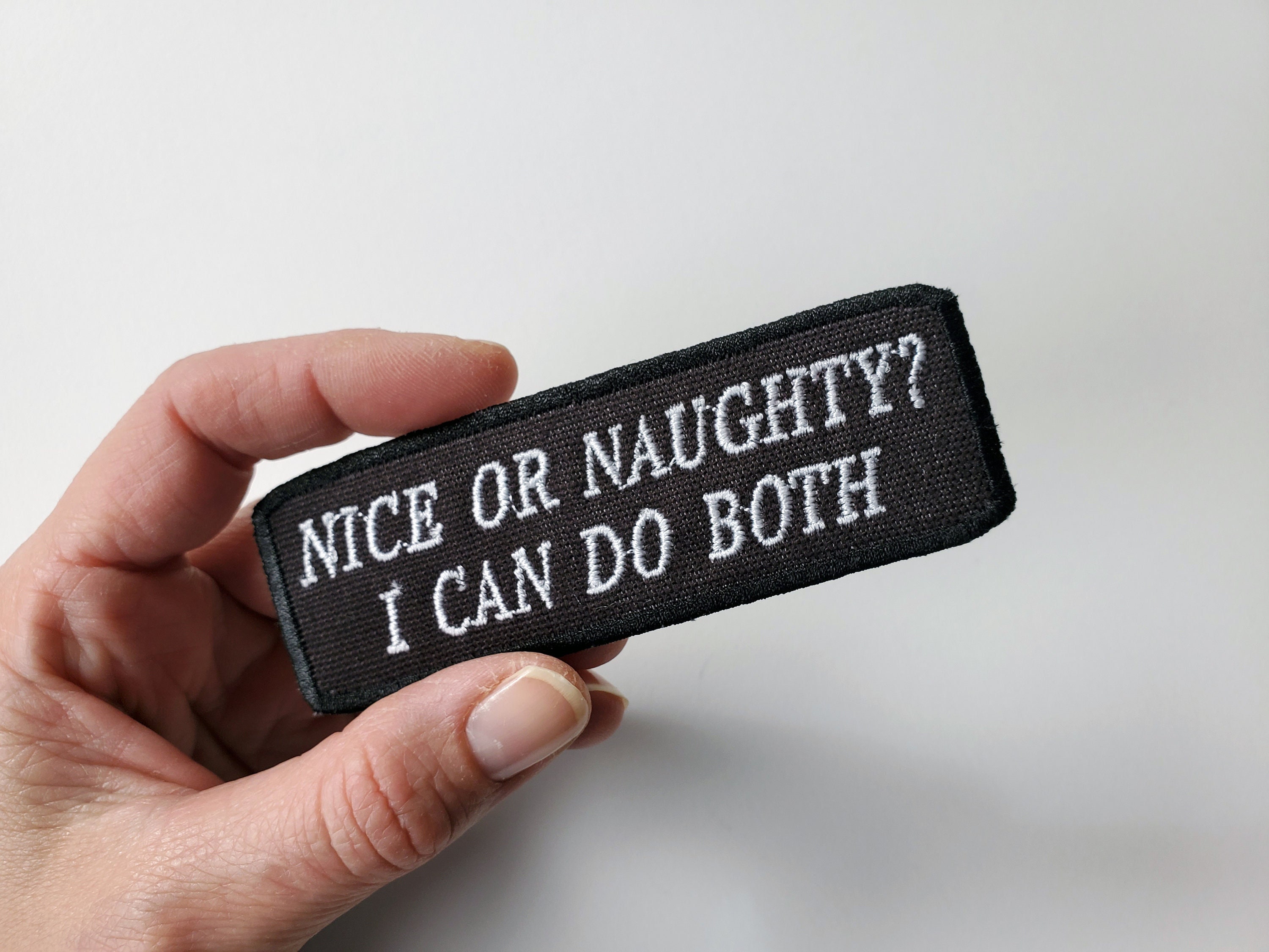 Nice Naughty Funny Novelty Badge Sassy Sarcastic Girl Iron - Etsy Canada Nice Naughty Funny Novelty Badge Sassy Sarcastic Girl Iron - Etsy Canada