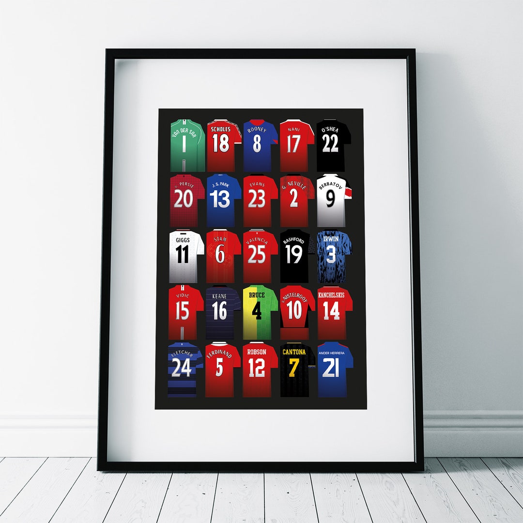 Manchester United Shirt Advent Calendar Print Etsy Manchester United Shirt Advent Calendar Print Etsy