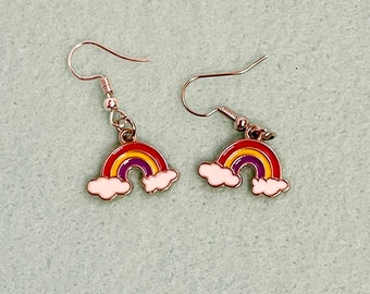 Rainbow Earrings | Rainbow Jewelry, Pride Earrings, Pride Jewelry, LGBTQ Earrings, Rainbow Party Earrings