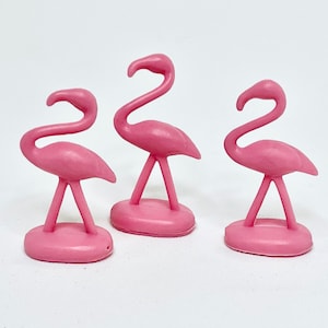 Miniature Flamingos for Fairy Garden, Cake Toppers, or Arts & Crafts