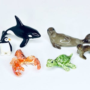 Miniature Collectible Aquatic Animals by Hagen Renaker: Only Penguin Left -- Almost Sold Out