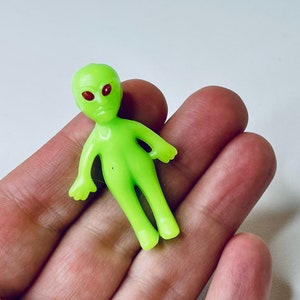 Miniature Aliens for Doll House, Fairy Garden, Cake Toppers, and Arts & Craft Projects