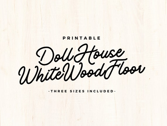 Doll House Wood Floor Printable Doll House Wallpaper or | Etsy
