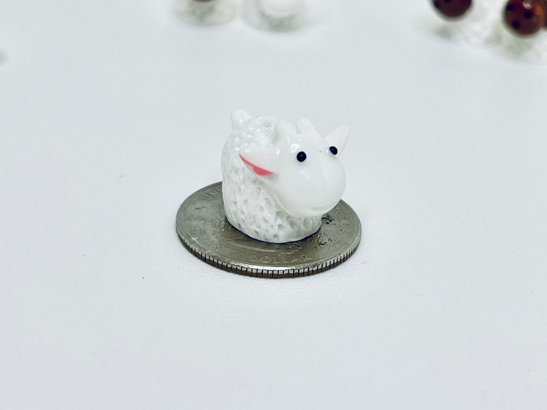 Micro Mini Lamb Miniature Sheep Set: Micro Lamb for Fairy Garden, Crafts - Etsy