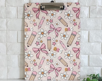 Sublimation Teacher Clipboard: School Theme A4 Clipboard