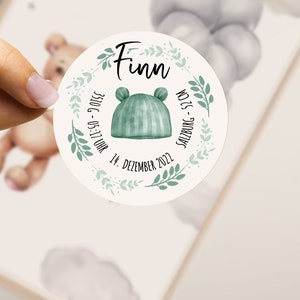 Birth stickers ~ gift wrapping stickers ~ baby birth announcement seal stickers ~ invitations card ~ personalized