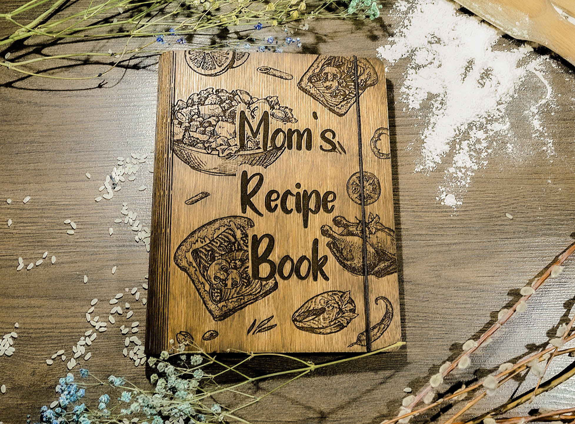 Personalized recipe book Custom recipe book Vintage Etsy