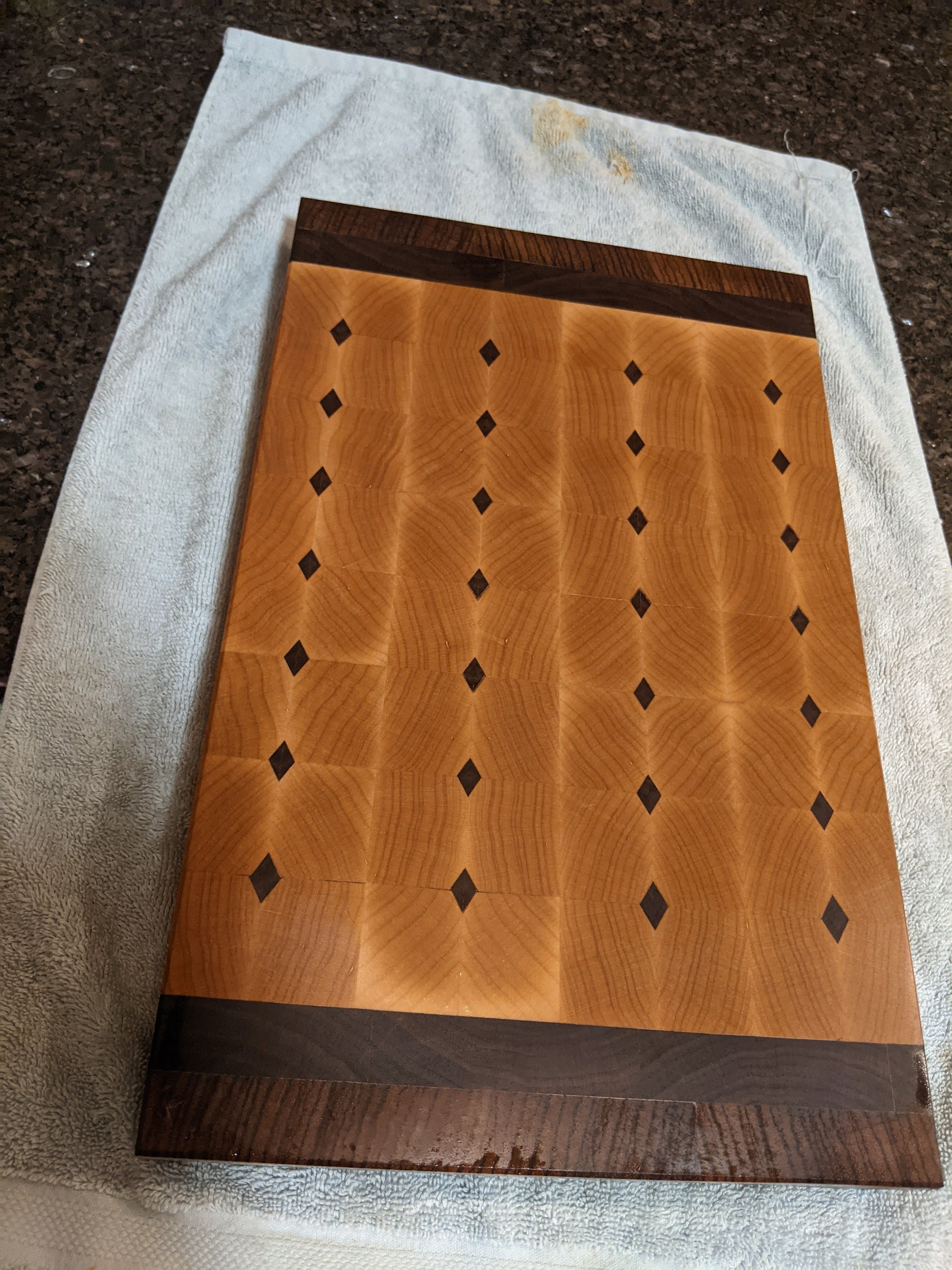 Custom Cutting Board End Grain Diamonds Etsy