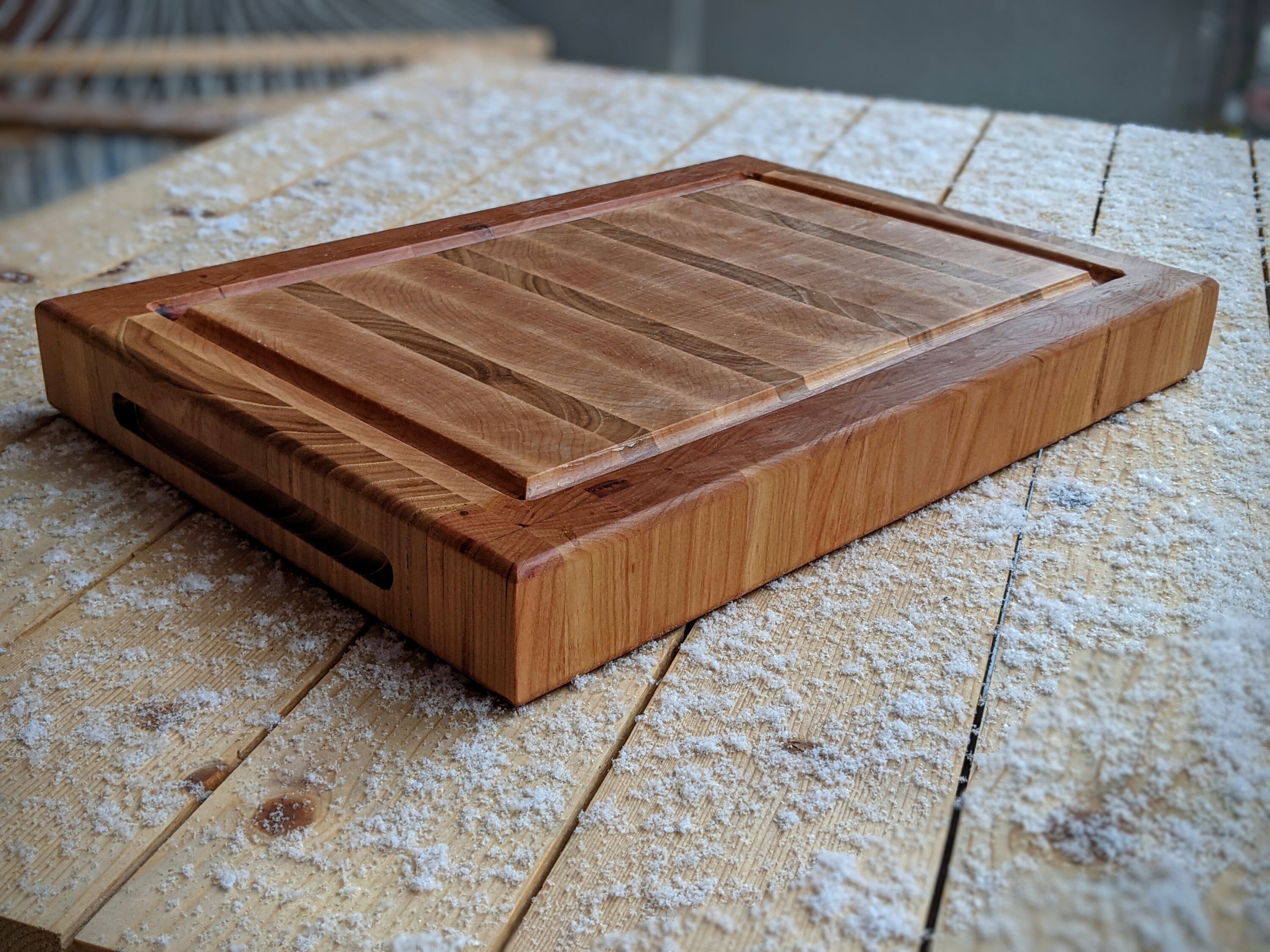 Maple Cherry Elm End Grain Cutting Board Butcher Block Etsy