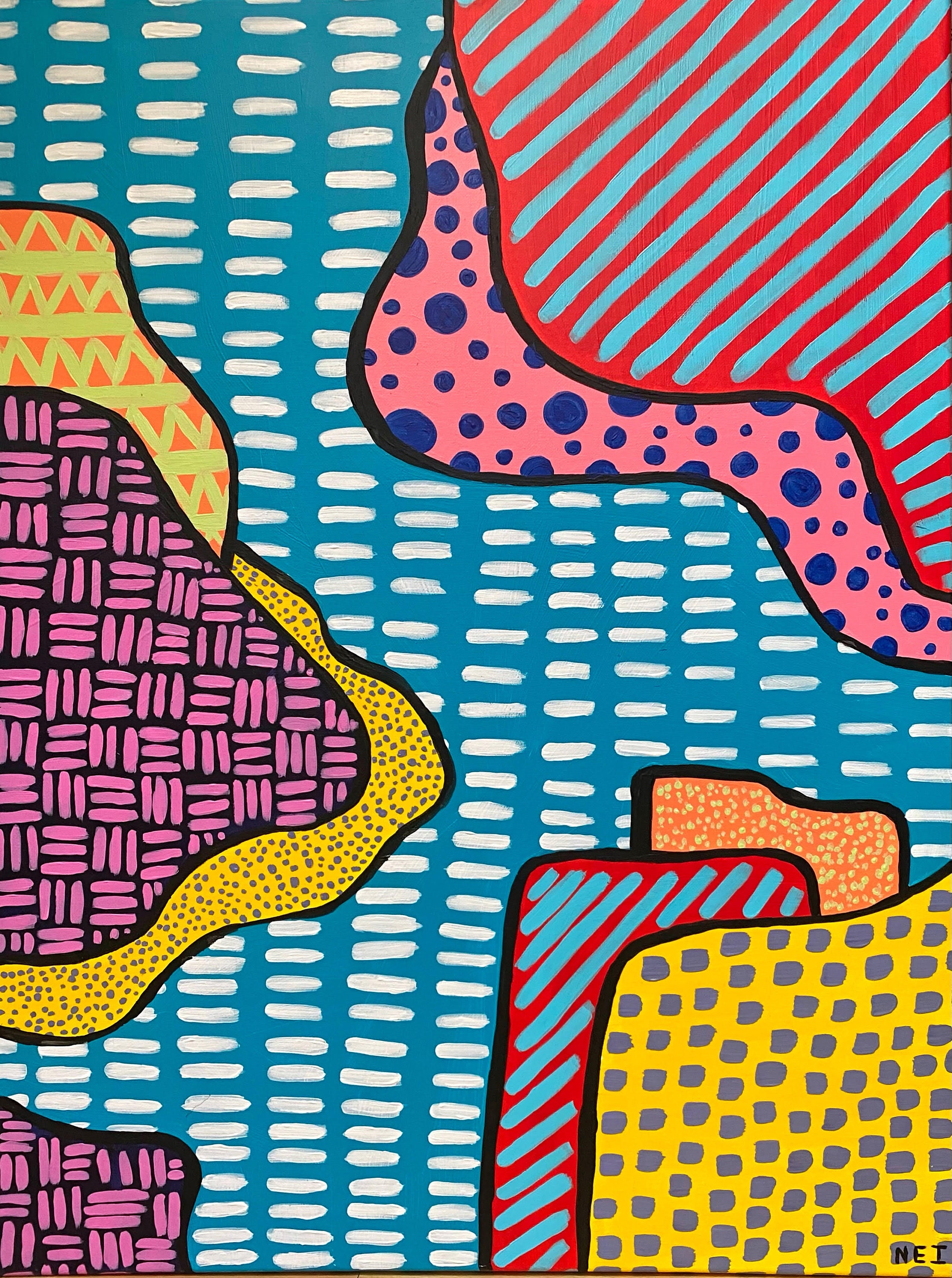 Peinture Abstraite sur Toile Pour Décoration Colors Of Life