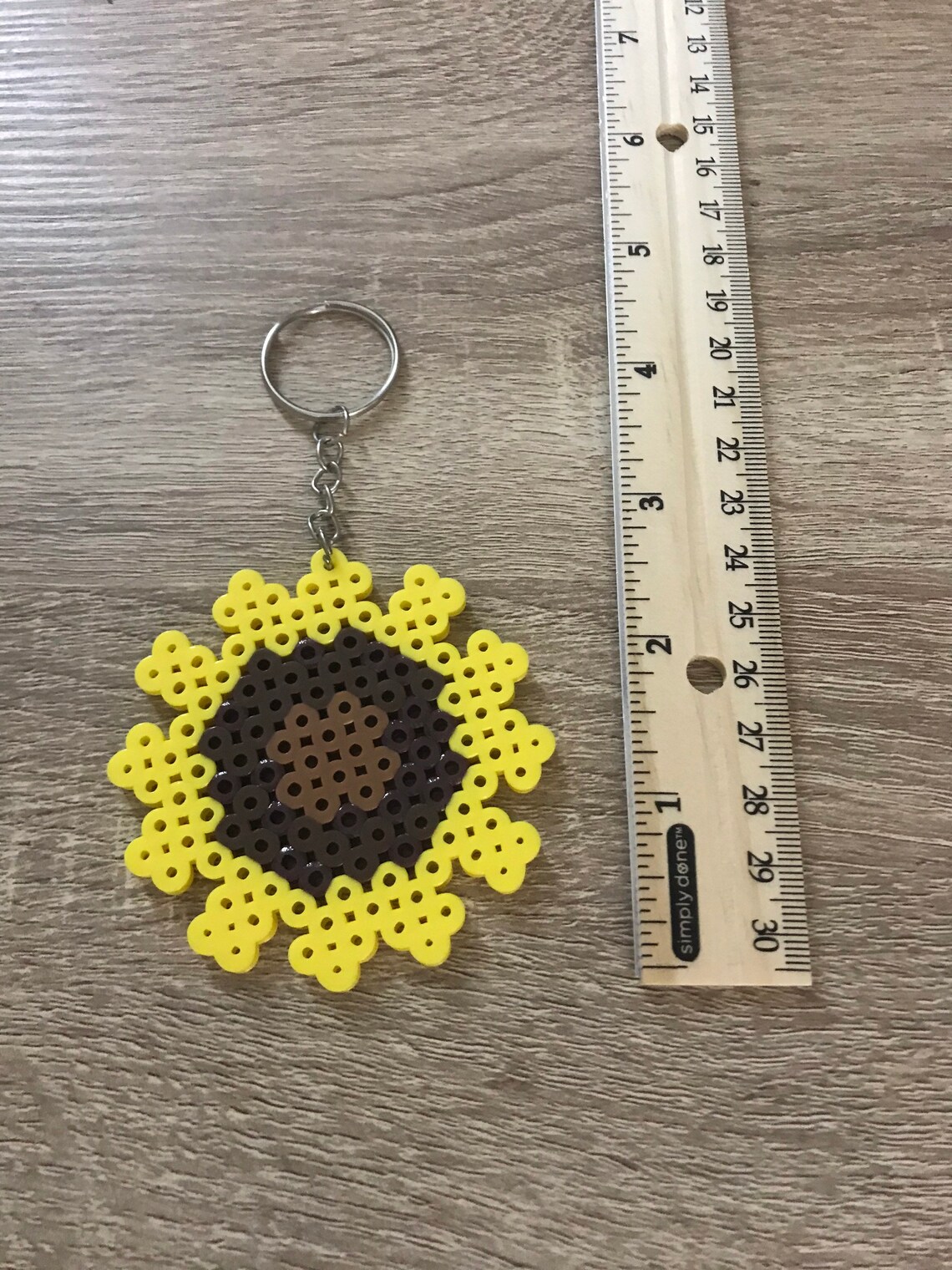 Sunflower Keychain Etsy