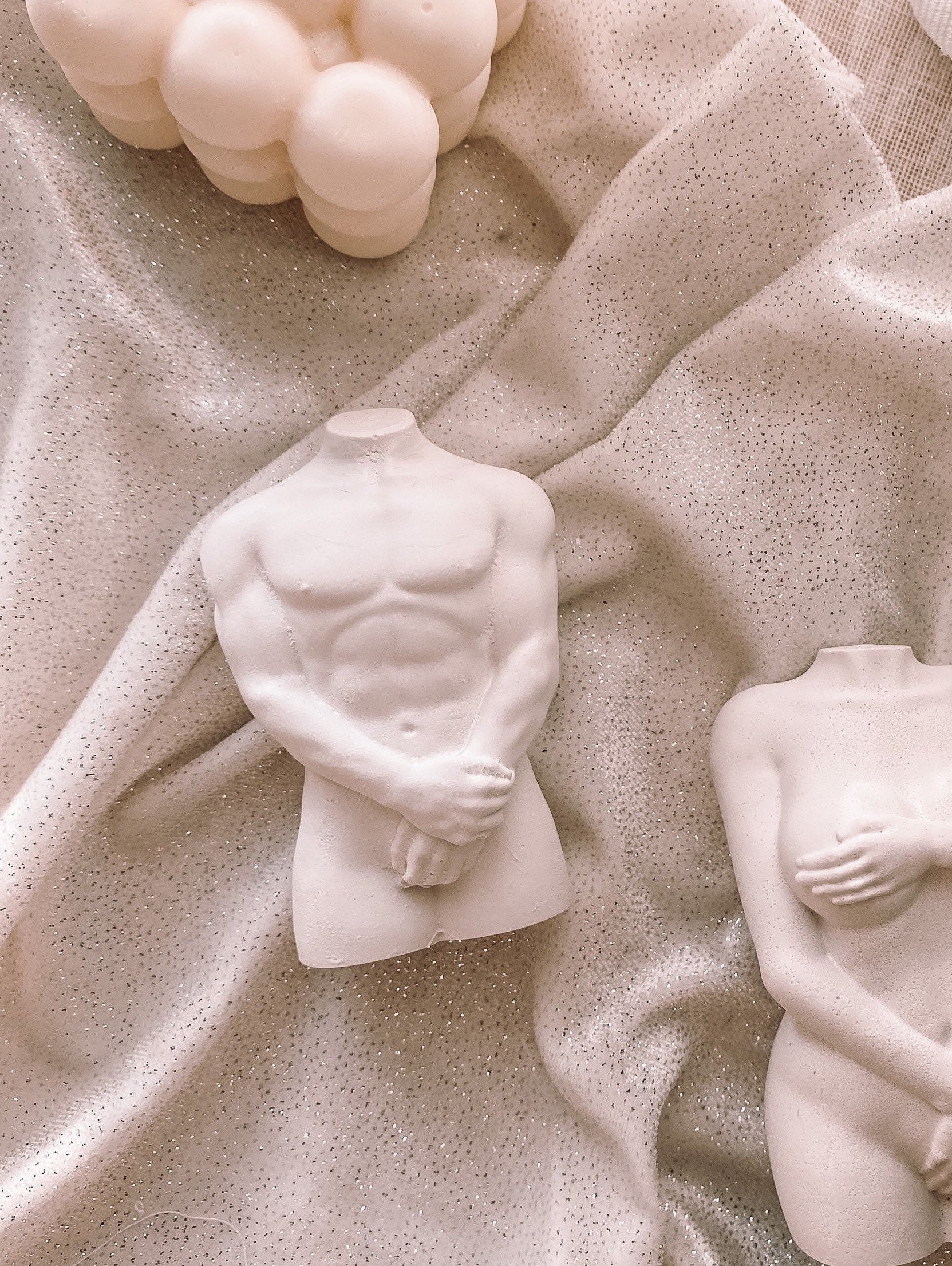 statuette Corps Homme Pudique | Cadeau Homme