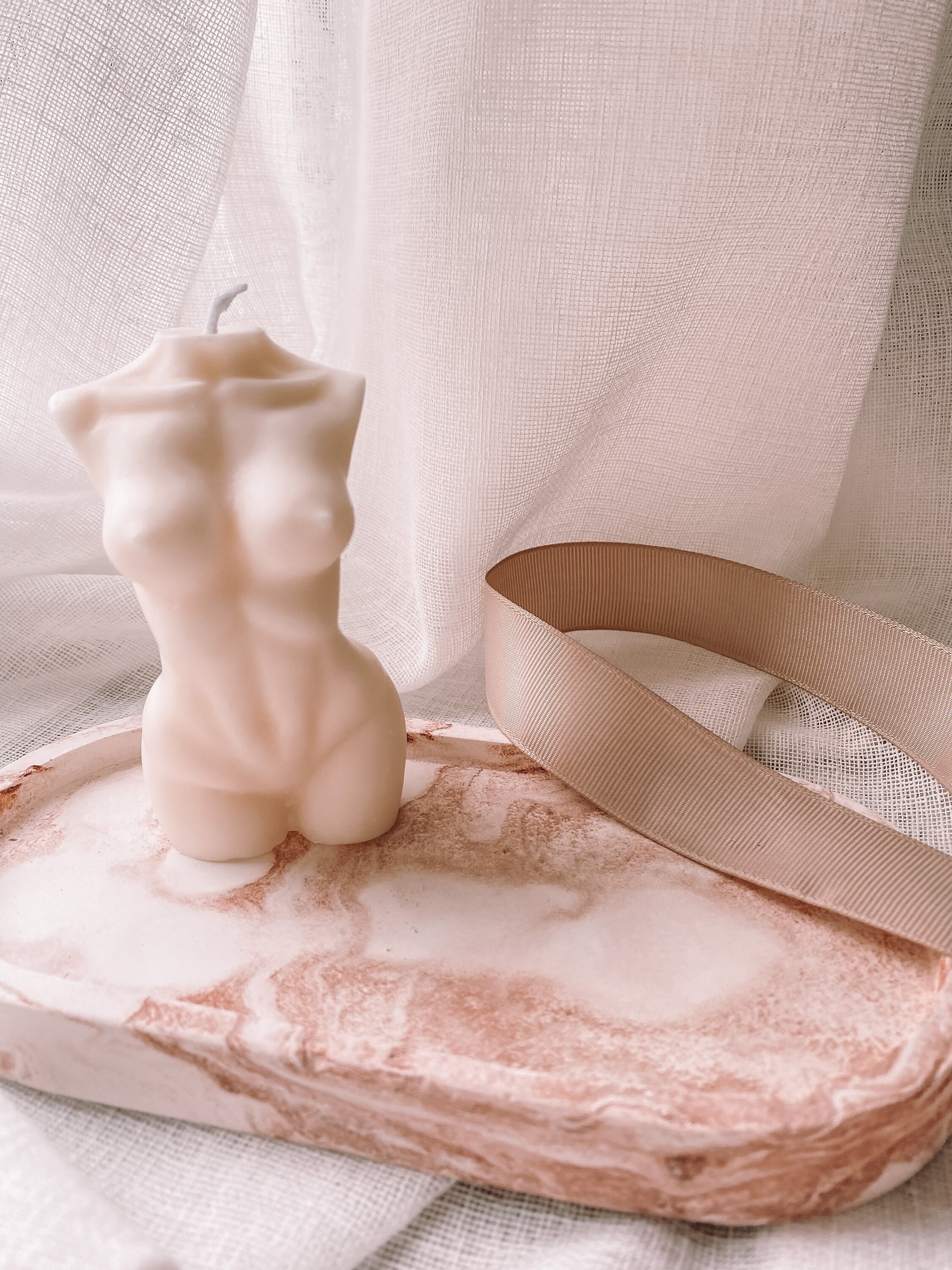 Bougie Corps Buste Femme | Cire Soja Vegan Bougie Nue - Grande Bougie