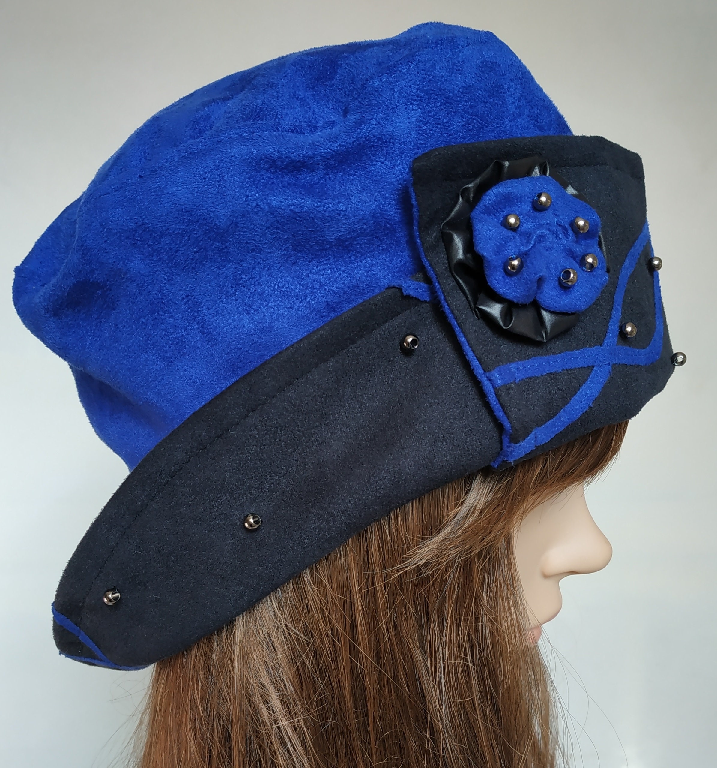 Vintage Dead Stock Suede Cloche Hat 1970s Neiman Marcus Cloche Hat | Faux Fur Fun main image 4