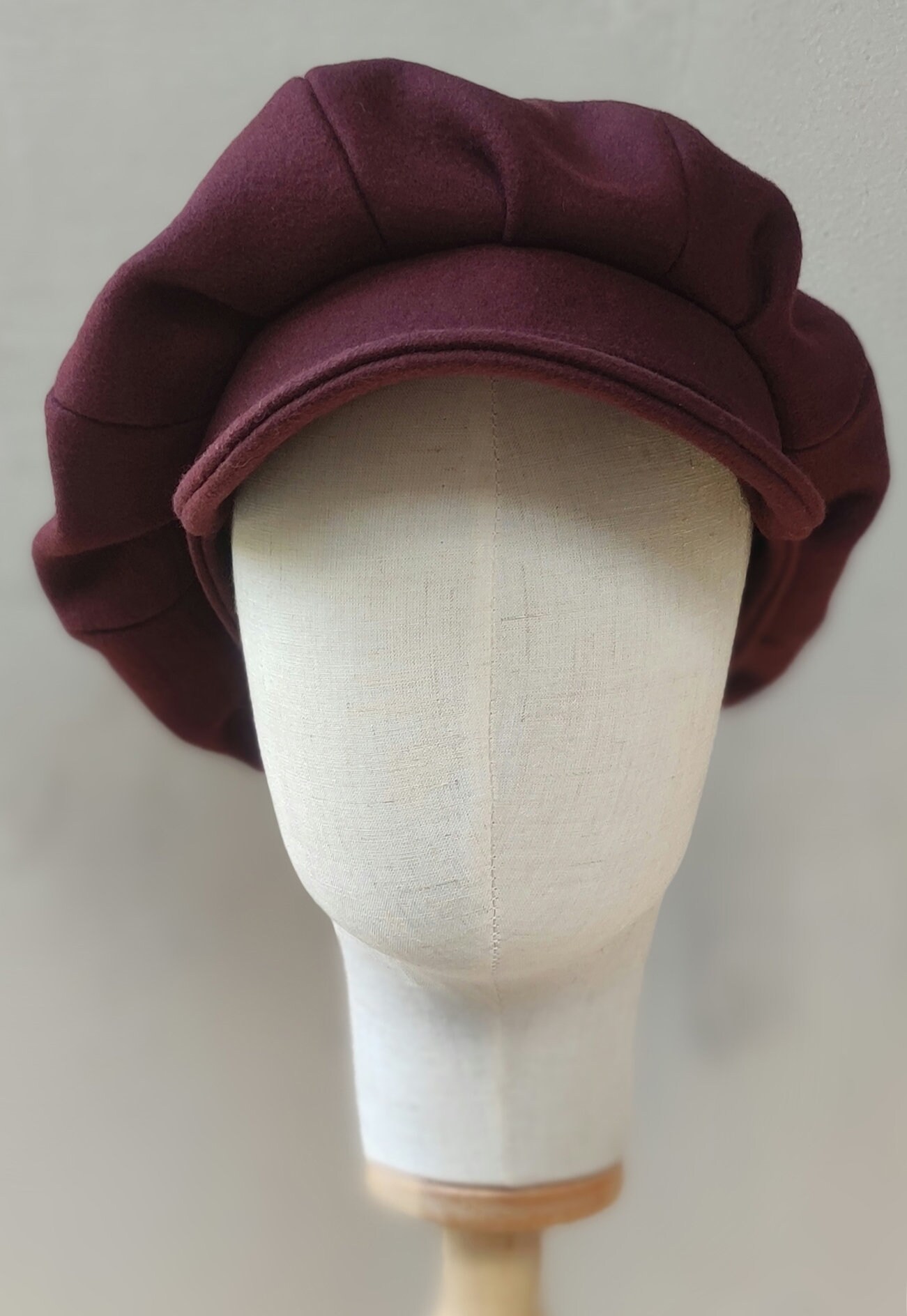 Wodaji Damen Newsboy Cap Übergroße Slouchy Mütze | Paperboy Hut Mit Visier Aus Denim