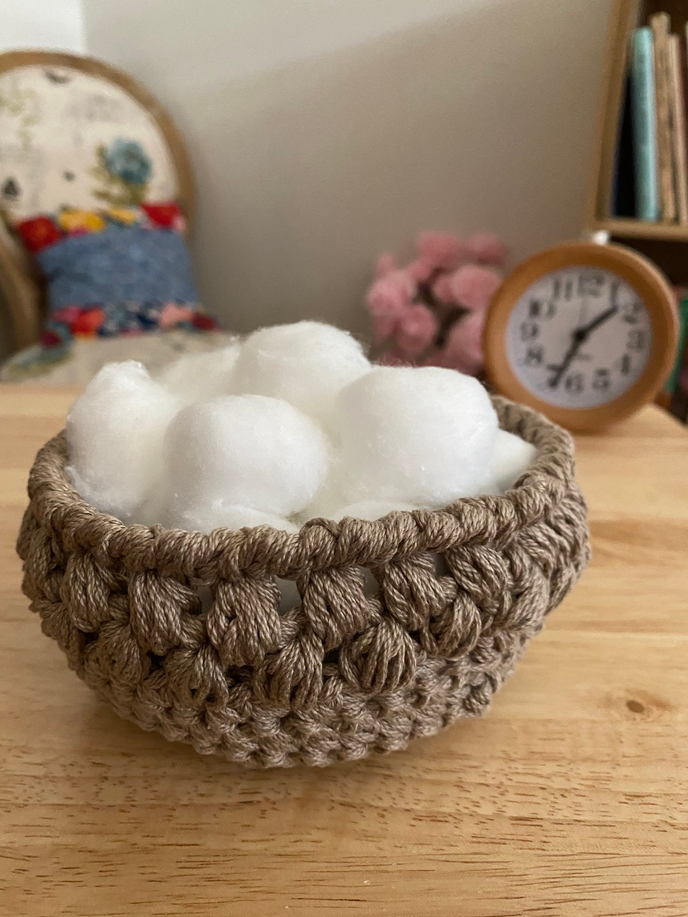 FULL TUTORIAL Puff Stitch Spa Basket Etsy
