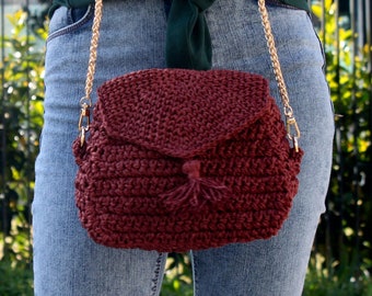 Red Raffia Bag, Crochet Red Raffia Bag, Raffia Shoulder Bag, Raffia Clutch Handbag, Crochet Summer Bag, Cute Tote Red Bag