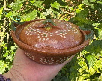 Kerze in der mexikanischen Artisan Cazuelita, 100% Soja Handwerkerkerze, Artesanales Kerzen, Geschenke zum Muttertag, Sojakerzen, Cazuelita Candle