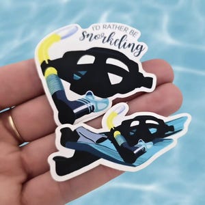 Set di adesivi per attrezzatura da snorkeling (2 adesivi)