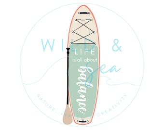 Paddleboard by Rian Elaine - Digital PNG