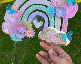 Boho Rainbow caketopper