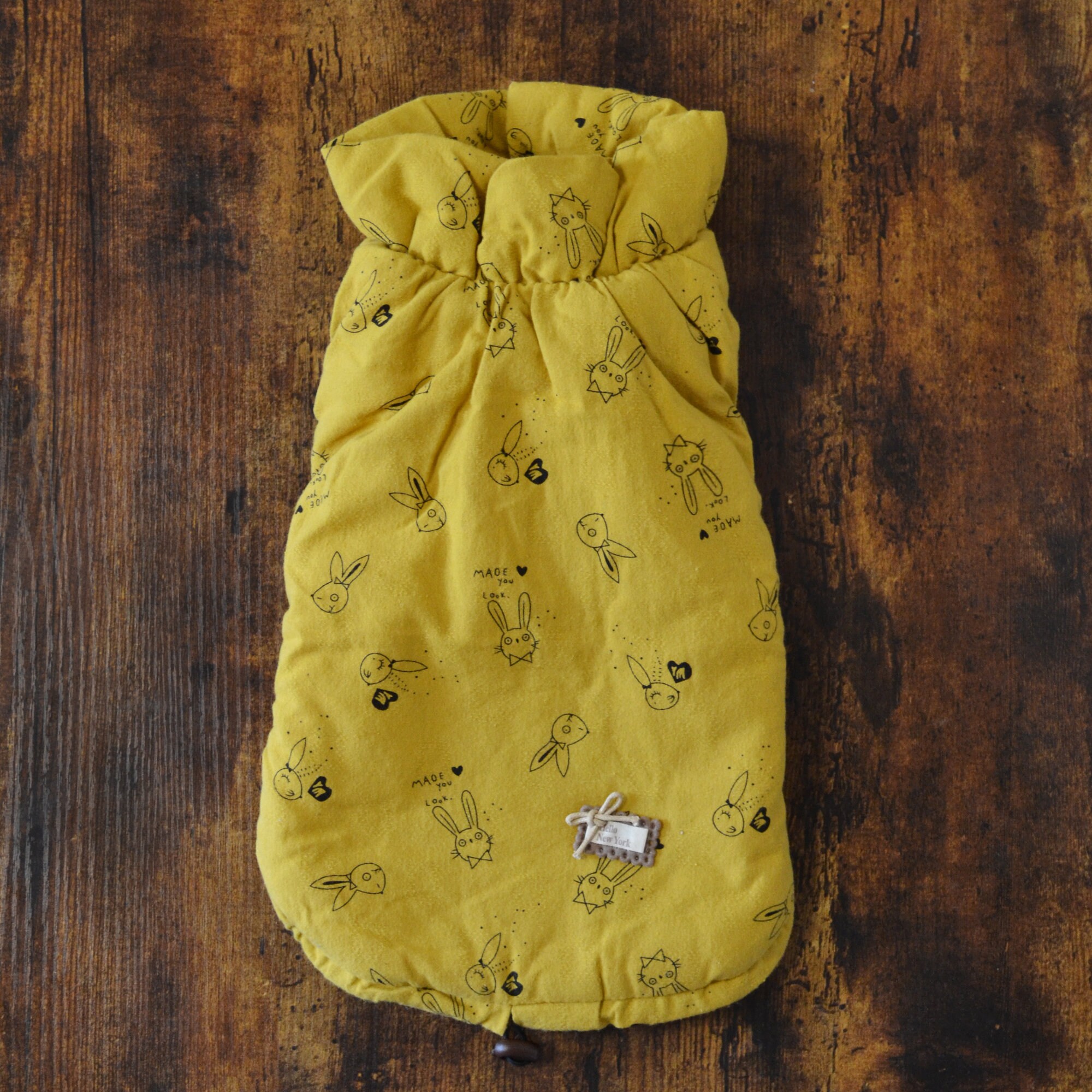 Small Dog Coat Yellow Dog Jacket Dog Sweater Fall Dog Etsy
