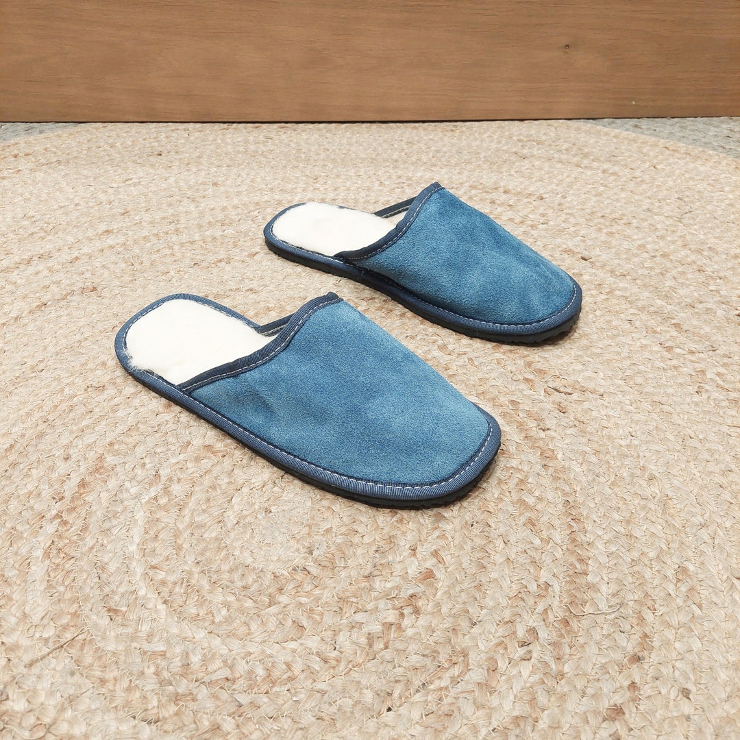 mens open back slippers