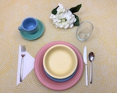 Fiesta Pastel 5 piece dinnerware set - Retired colors