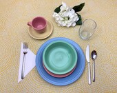 Fiesta Pastel 5 piece dinnerware set - Retired colors