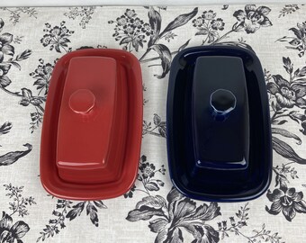 Fiestaware Extra Large Covered Butter Dish Pick a Color Great Gift Etsy