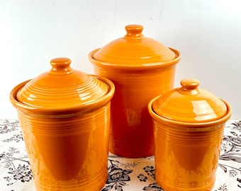 Fiestaware Tangerine Canister - 1 or 2 Quart