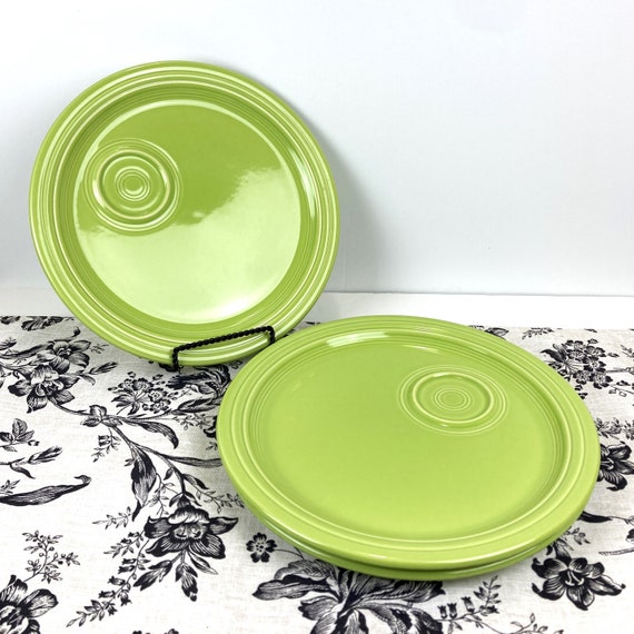 Fiestaware Chartreuse Welled Snack Plate Israel